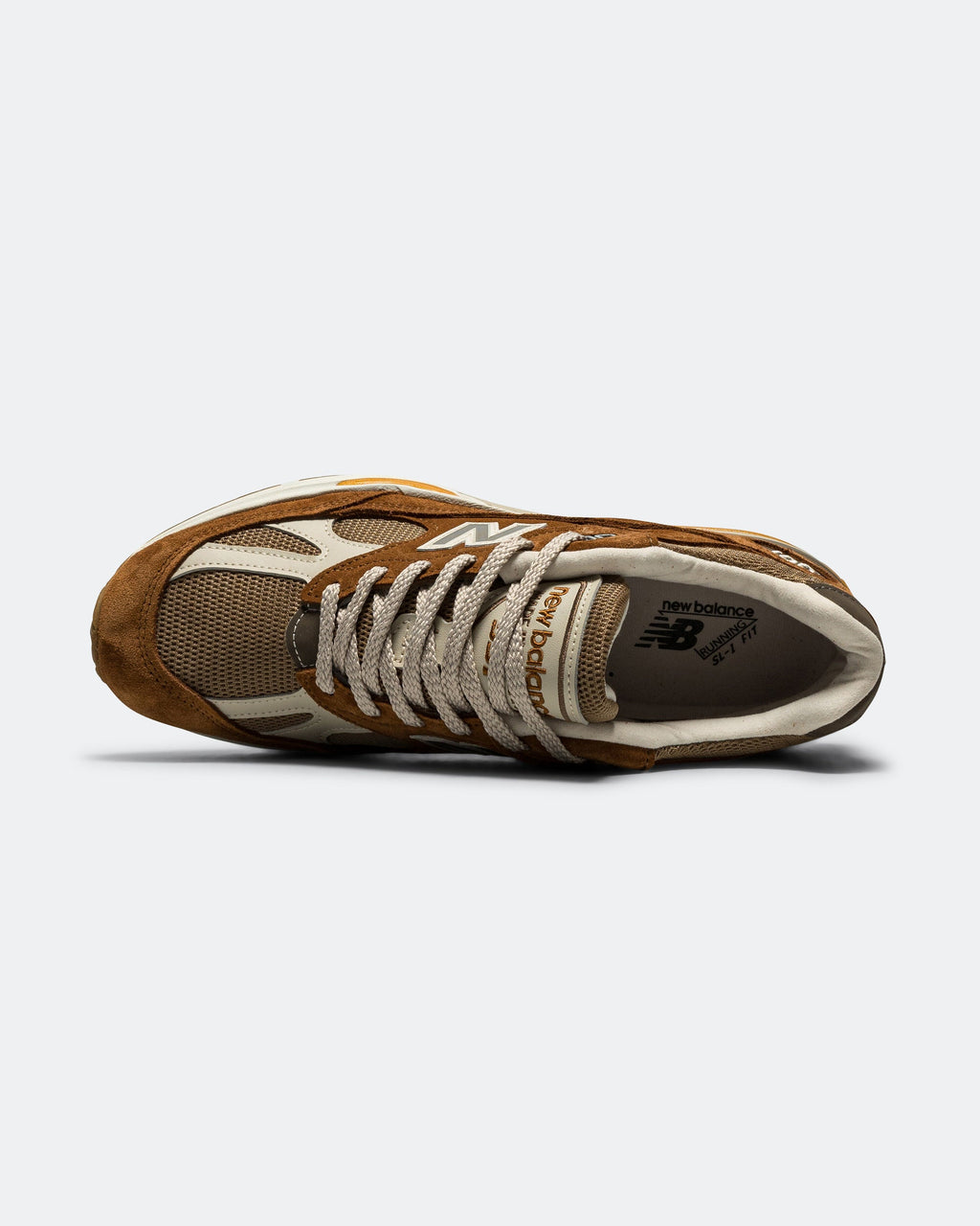 Men's 991v2 Suede & Mesh Lifestyle Sneakers - Brown - U991GB2