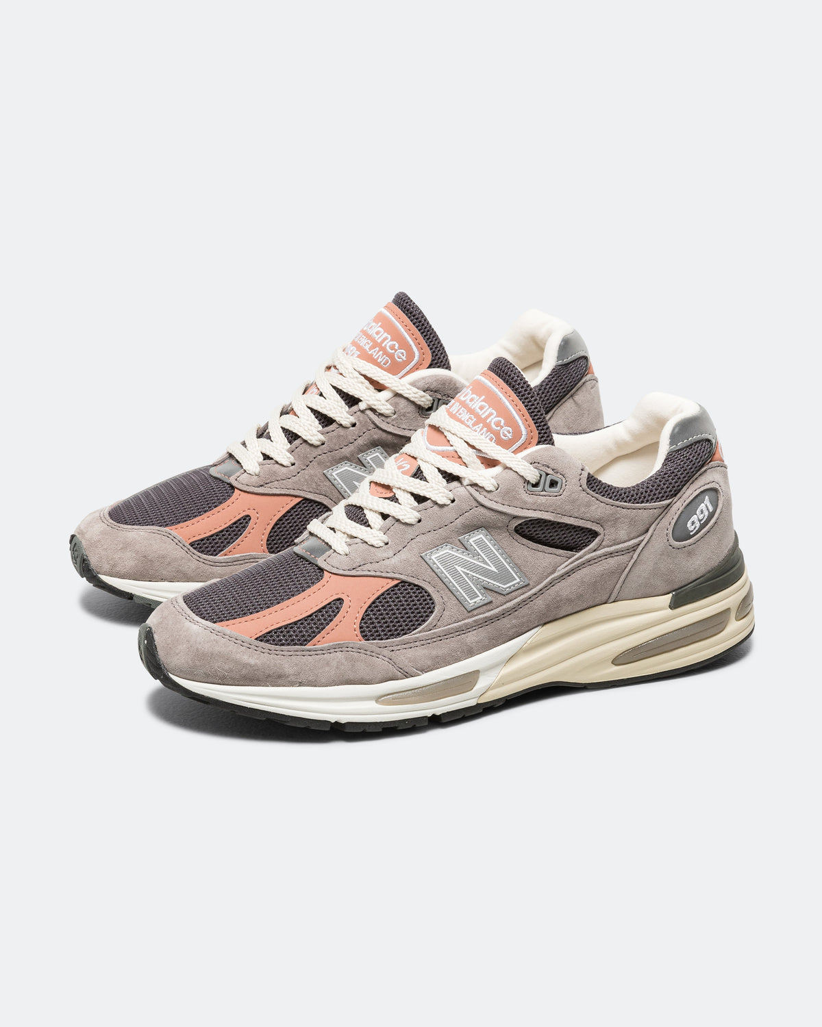 Men's 991v2 Suede & Mesh Lifestyle Sneakers - Beige - U991GC2