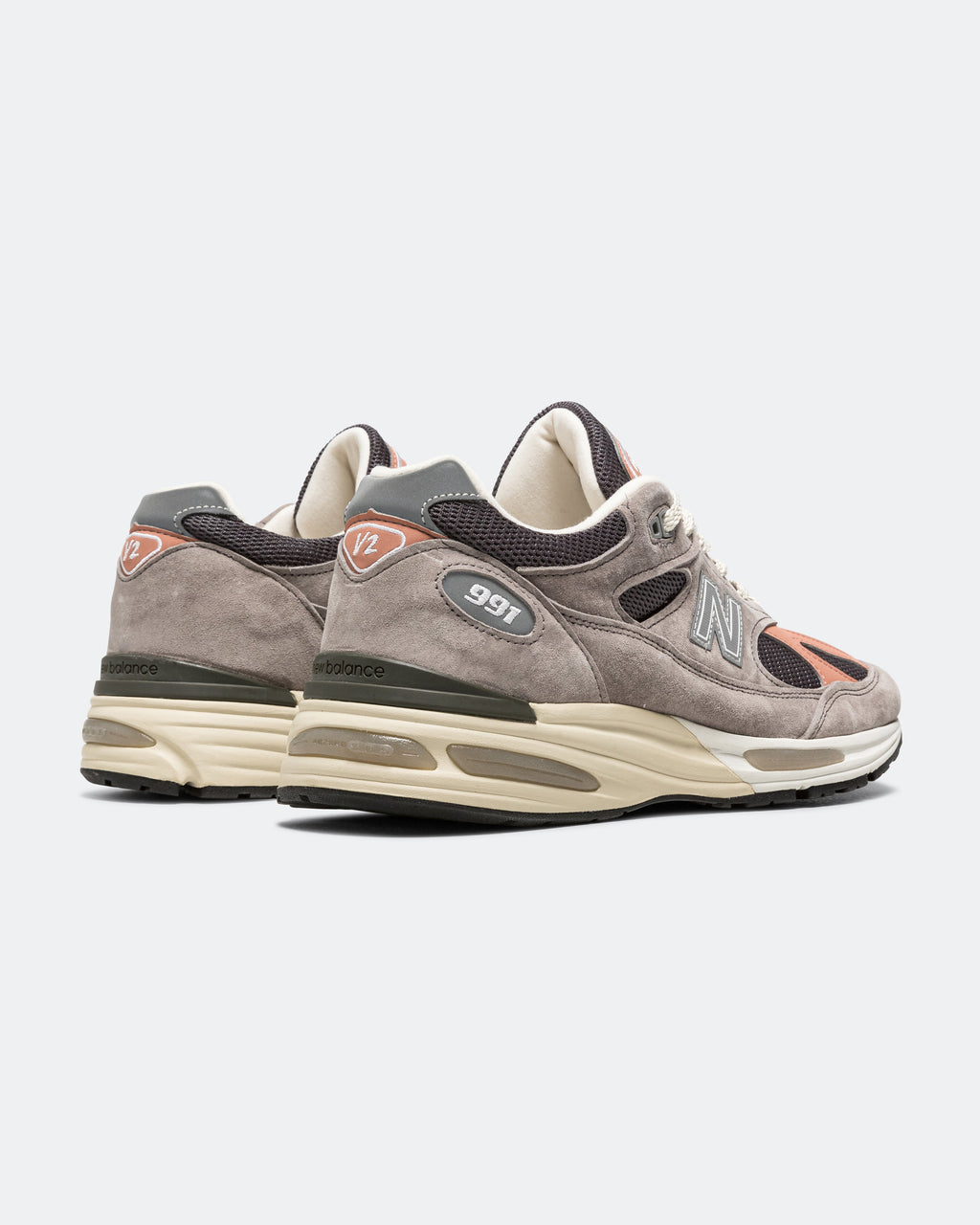 Men's 991v2 Suede & Mesh Lifestyle Sneakers - Beige - U991GC2