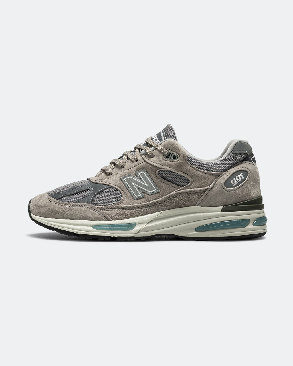 Unisex 991v2 Suede & Mesh Lifestyle Sneakers - Grey - U991GL2