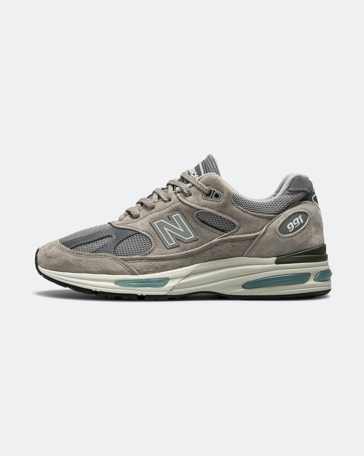 Unisex 991v2 Suede & Mesh Lifestyle Sneakers - Grey - U991GL2