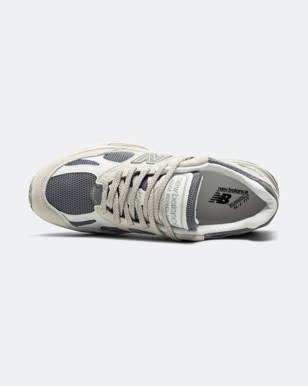 Unisex 991v2 Suede & Mesh Lifestyle Sneakers - White - U991LG2