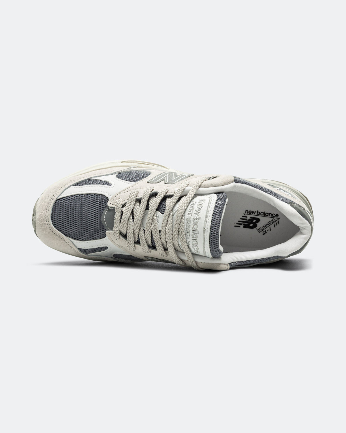 Unisex 991v2 Suede & Mesh Lifestyle Sneakers - White - U991LG2