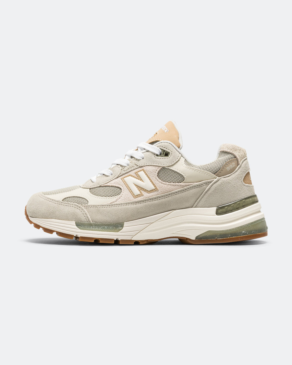 Unisex 992 Suede & Mesh Lifestyle Sneakers - White - U992720