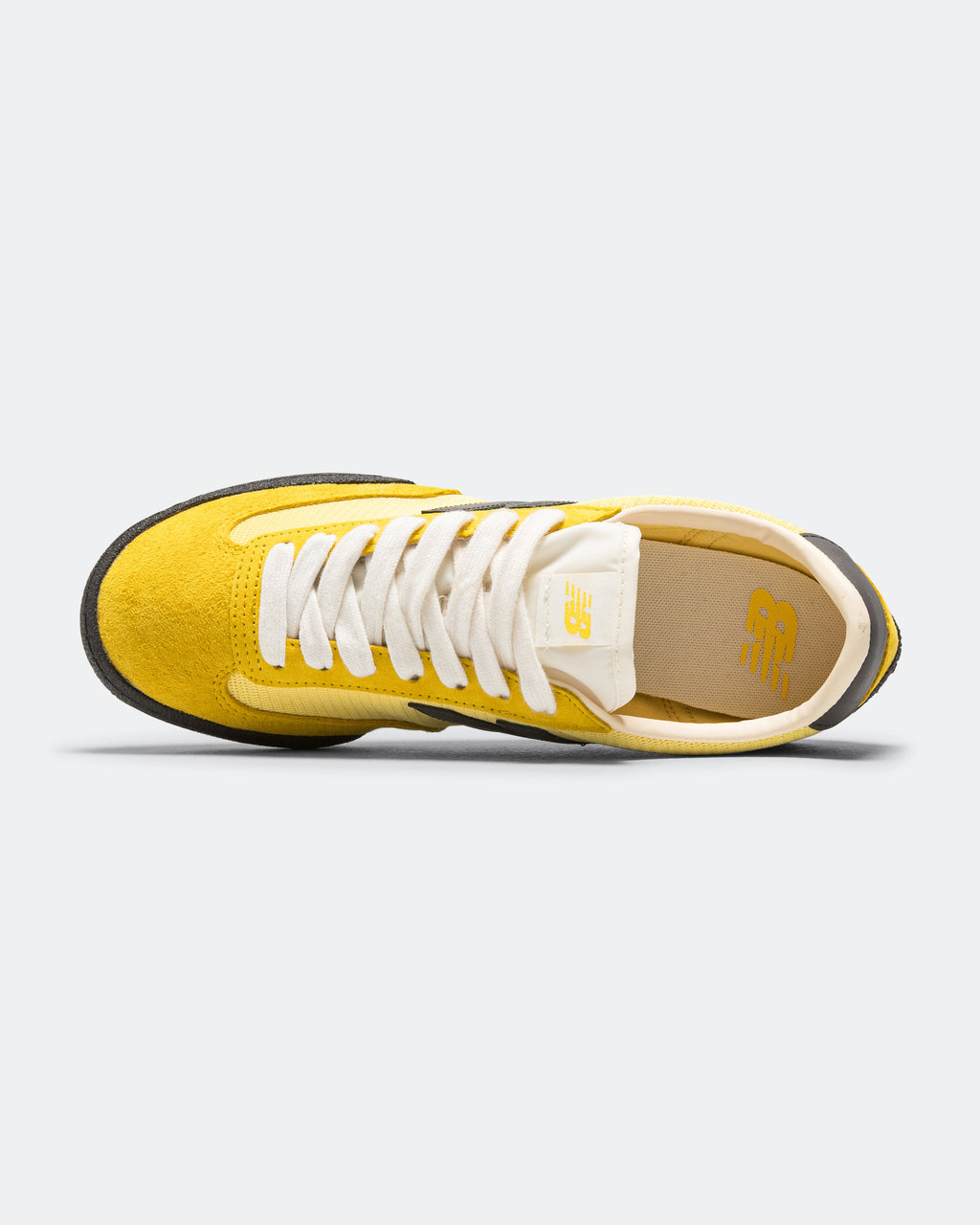Unisex Suede & Mesh Lifestyle Sneakers - Yellow - UGTR9SR