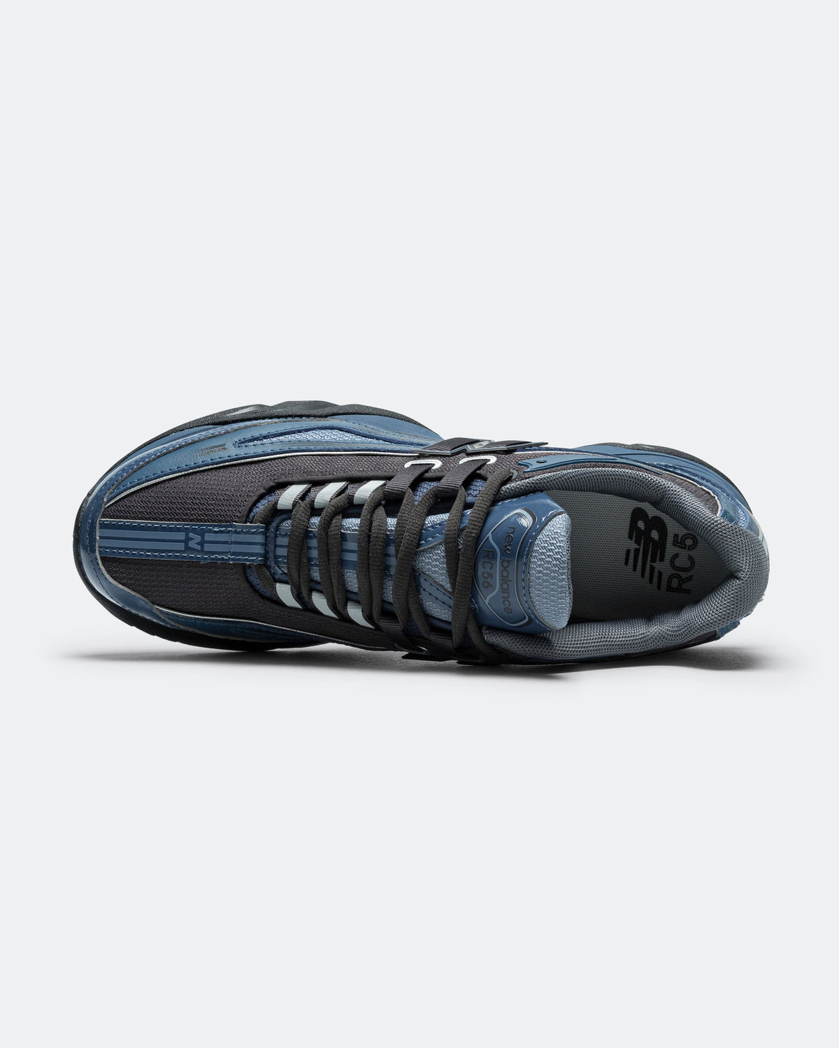 Men's Leather & Mesh Lifestyle Sneakers - Black - URC56FFA